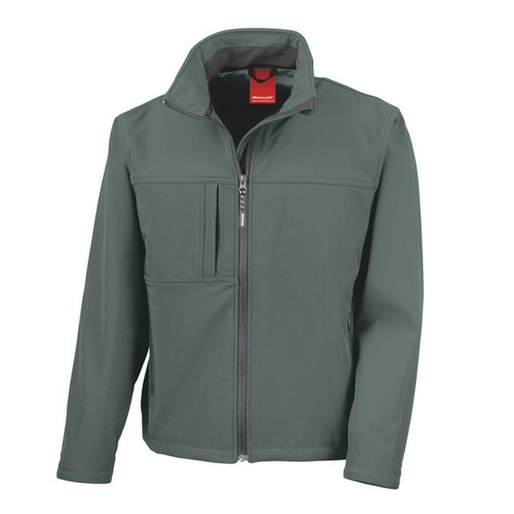 Result Mens Classic Soft Shell Jacket / Gray